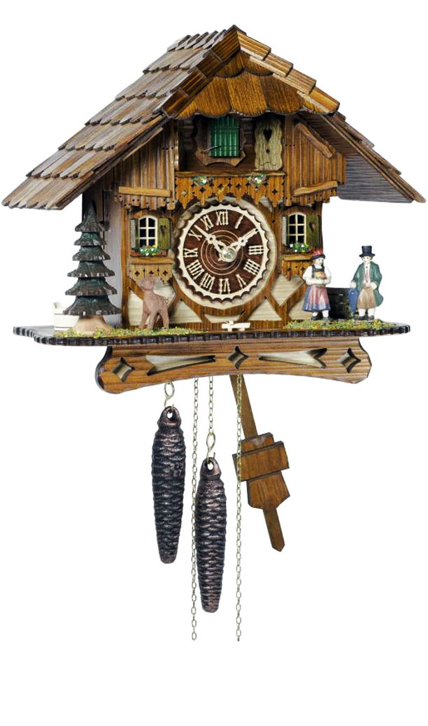 Kuckucksuhr Schwarzwaldhaus 1 Tag 25cm Kuckucksuhr 1 Tag Schwarzwaldhaus