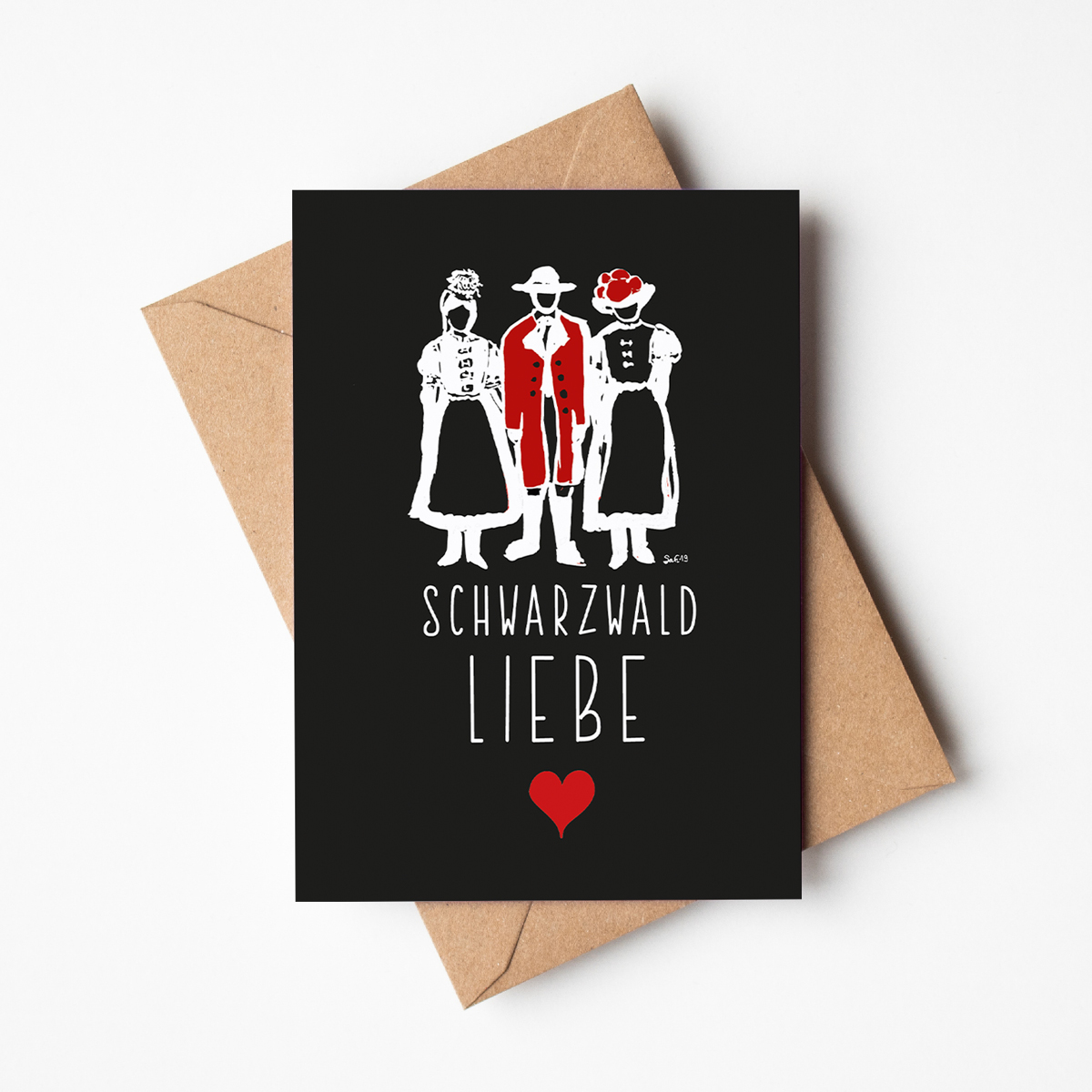 Postkarte "Schwarzwald-Liebe"