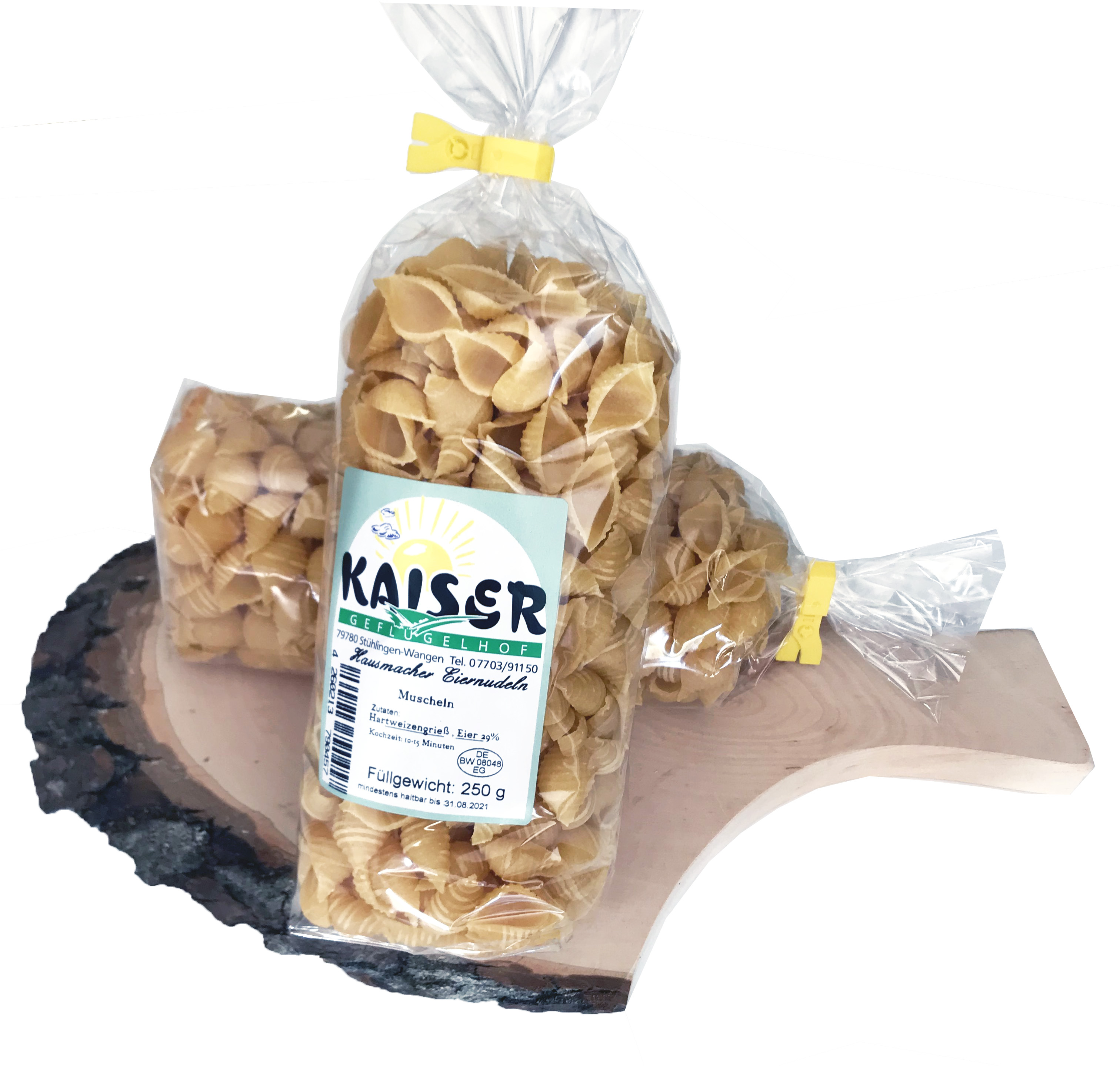 Hausmacher Eiernudeln - Muscheln, 250gr. Hausmacher Eiernudeln - Muscheln, 250gr.