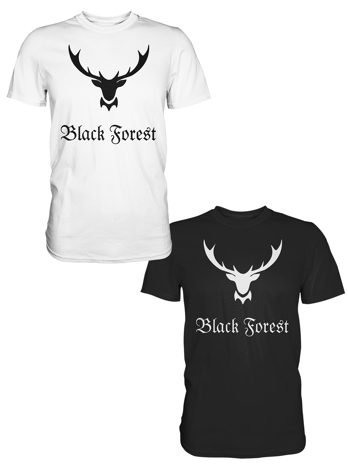 Black Forest Hirschgeweih | Herren Premium T-Shirt