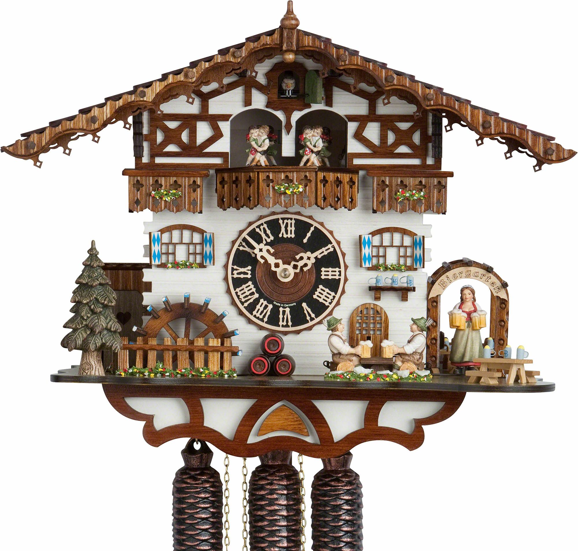 Kuckucksuhr "Zenzi", 8 Tage, Musik & Tänzer, 36 cm Kuckucksuhr "Zenzi", 8 Tage, Musik & Tänzer, 36 cm