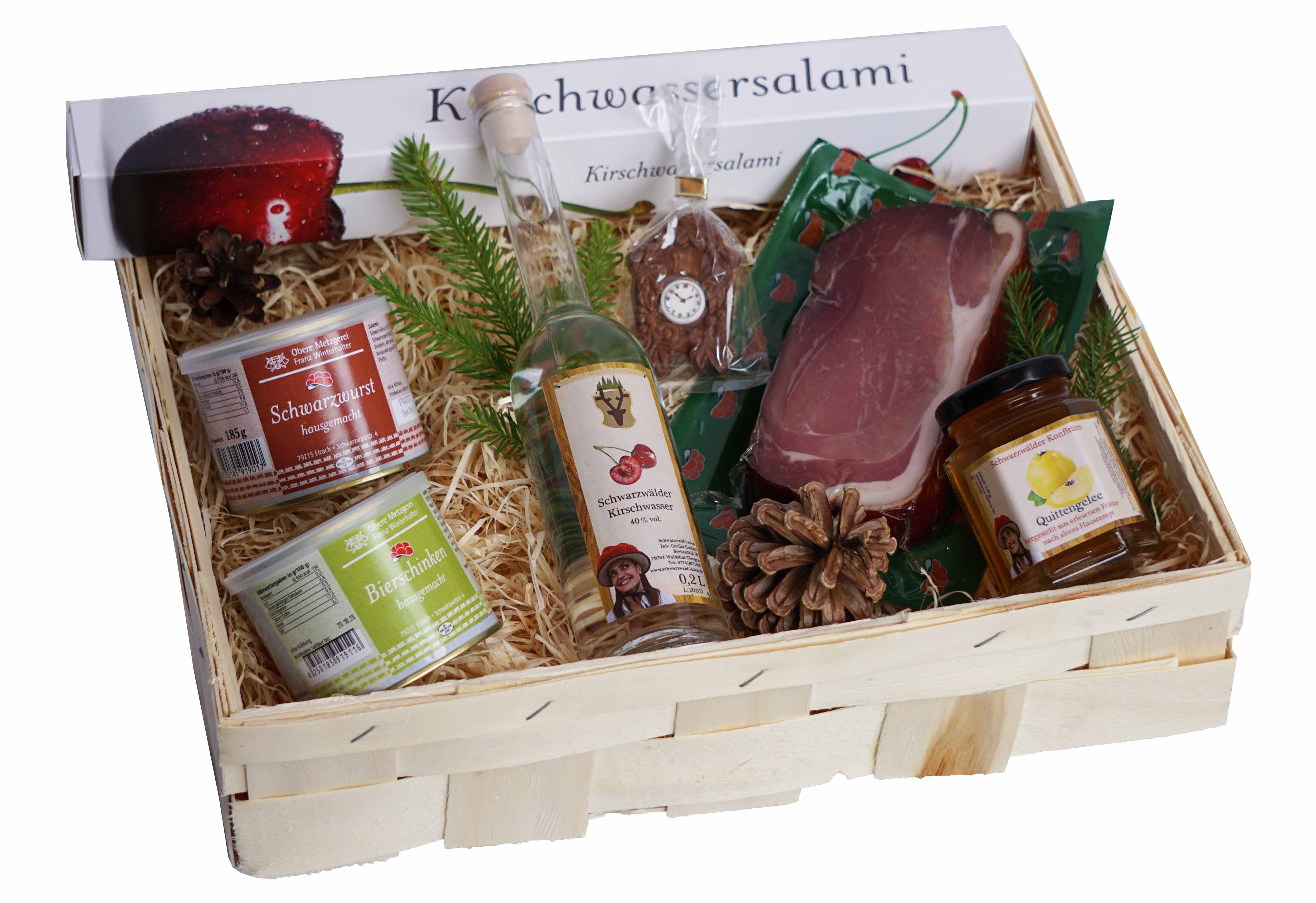 Geschenkkorb "Schlemmereien aus dem Schwarzwald " Geschenkkorb "Schlemmereien aus dem Schwarzwald "