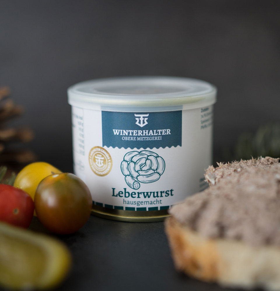 Hausmacher Leberwurst in der Dose, 185gr. Hausmacher Leberwurst in der Dose, 185gr.