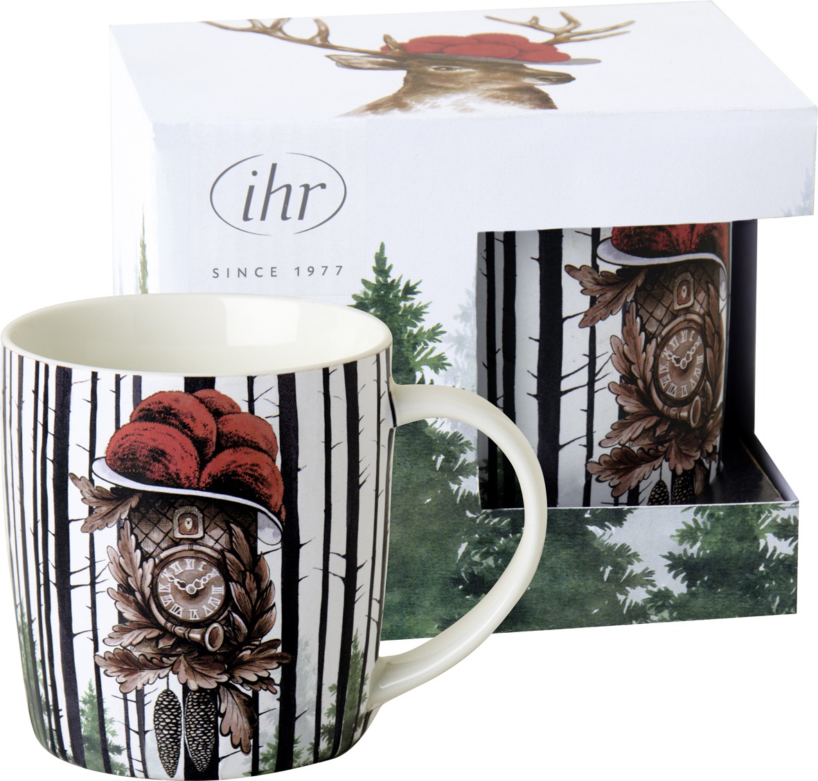 Kaffeetasse mit Kuckucksuhr Kaffeetasse mit Kuckucksuhr