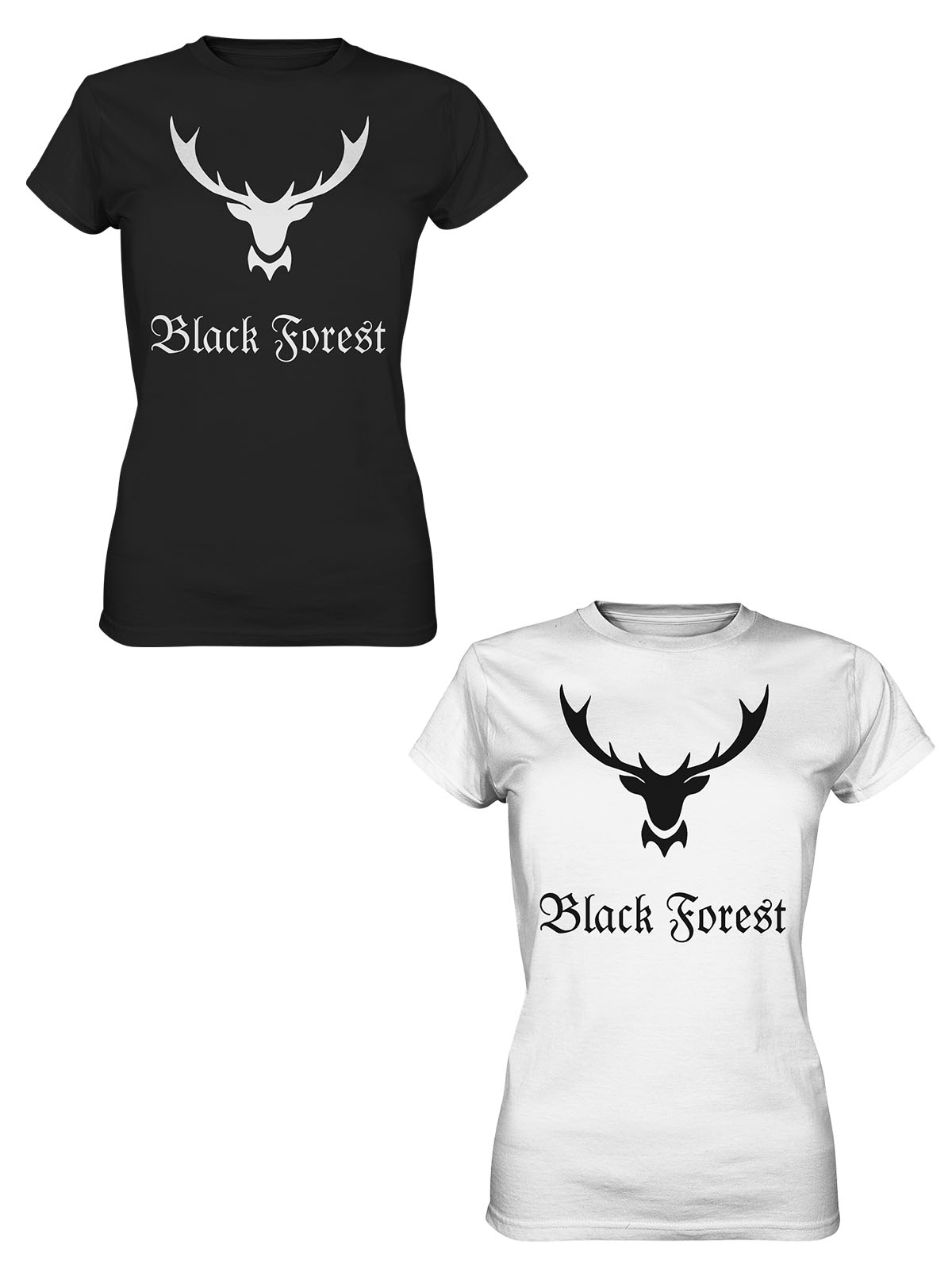 Black Forest Hirschgeweih | Damen Premium T-Shirt