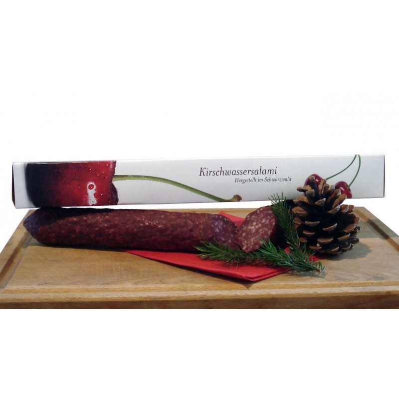 Schwarzwälder Kirschwasser-Edelsalami, 380gr. Schwarzwälder Kirschwasser-Edelsalami, 380gr.