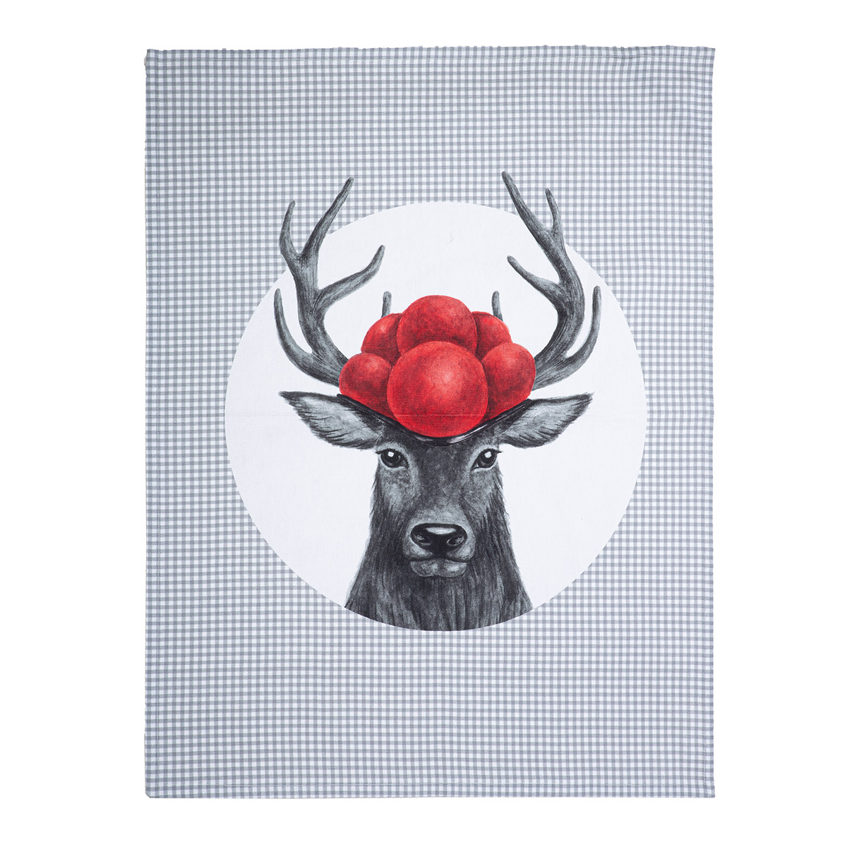Küchentuch Hirsch mit Bollenhut