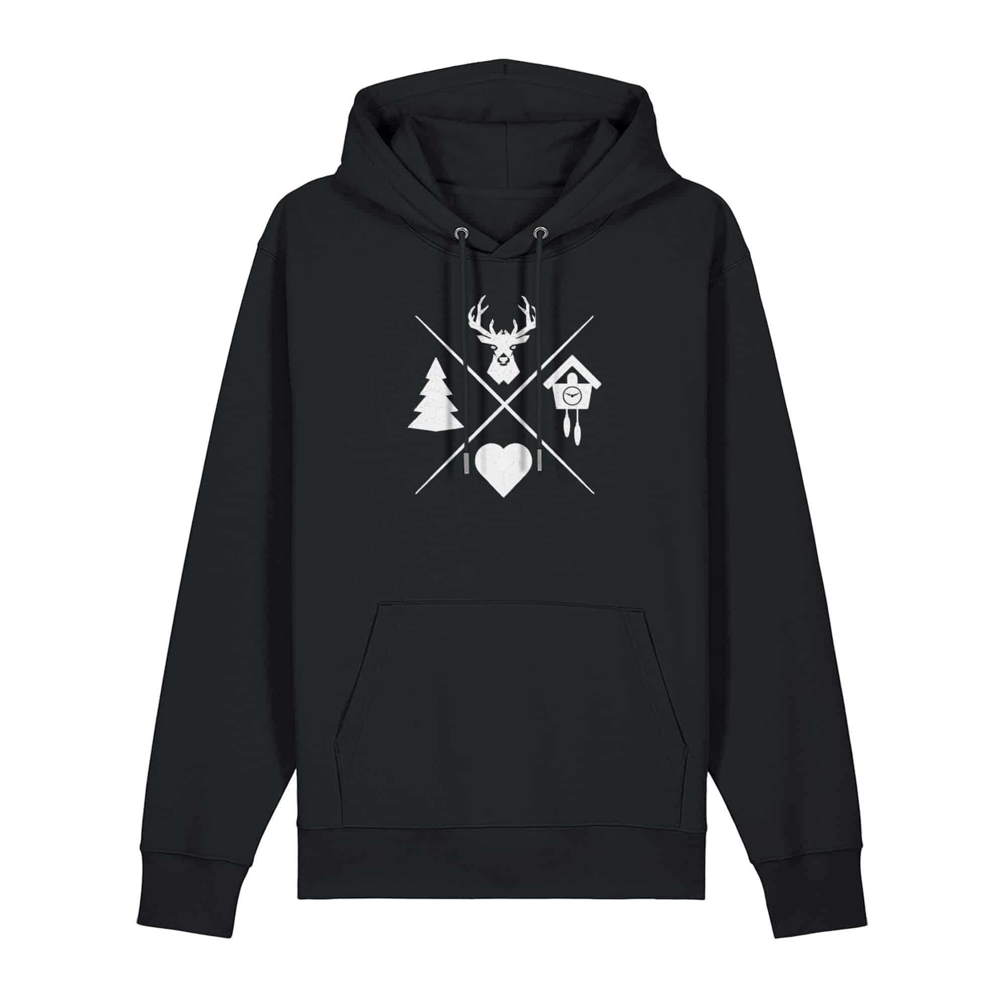 Schwarzwald 4 Motive Unisex Hoodie