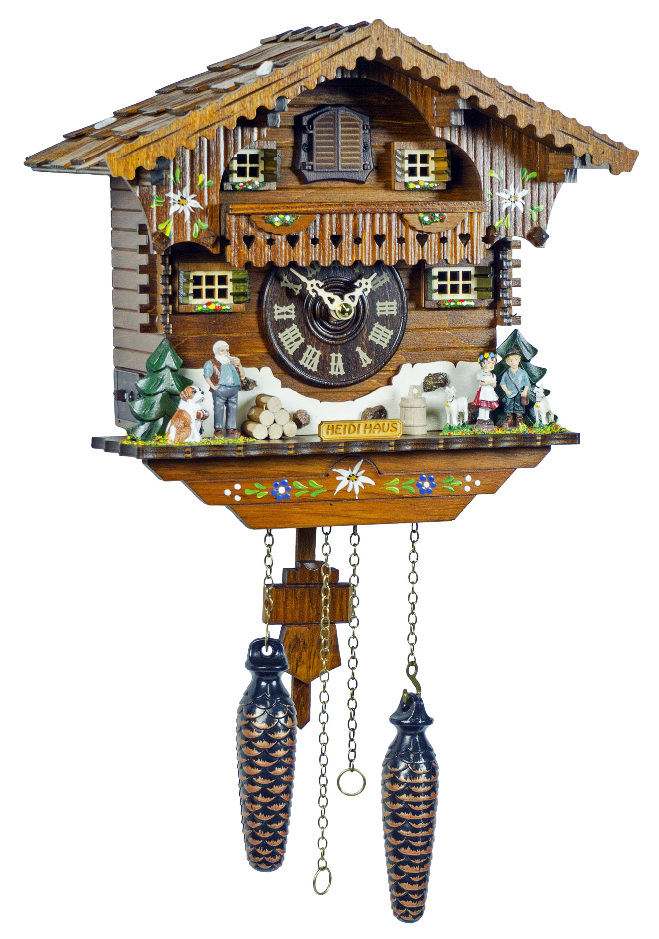 Heidi Kuckucksuhr (Quarz) Chalet 29cm Trenkle Quarz Uhr Heidi 29cm
