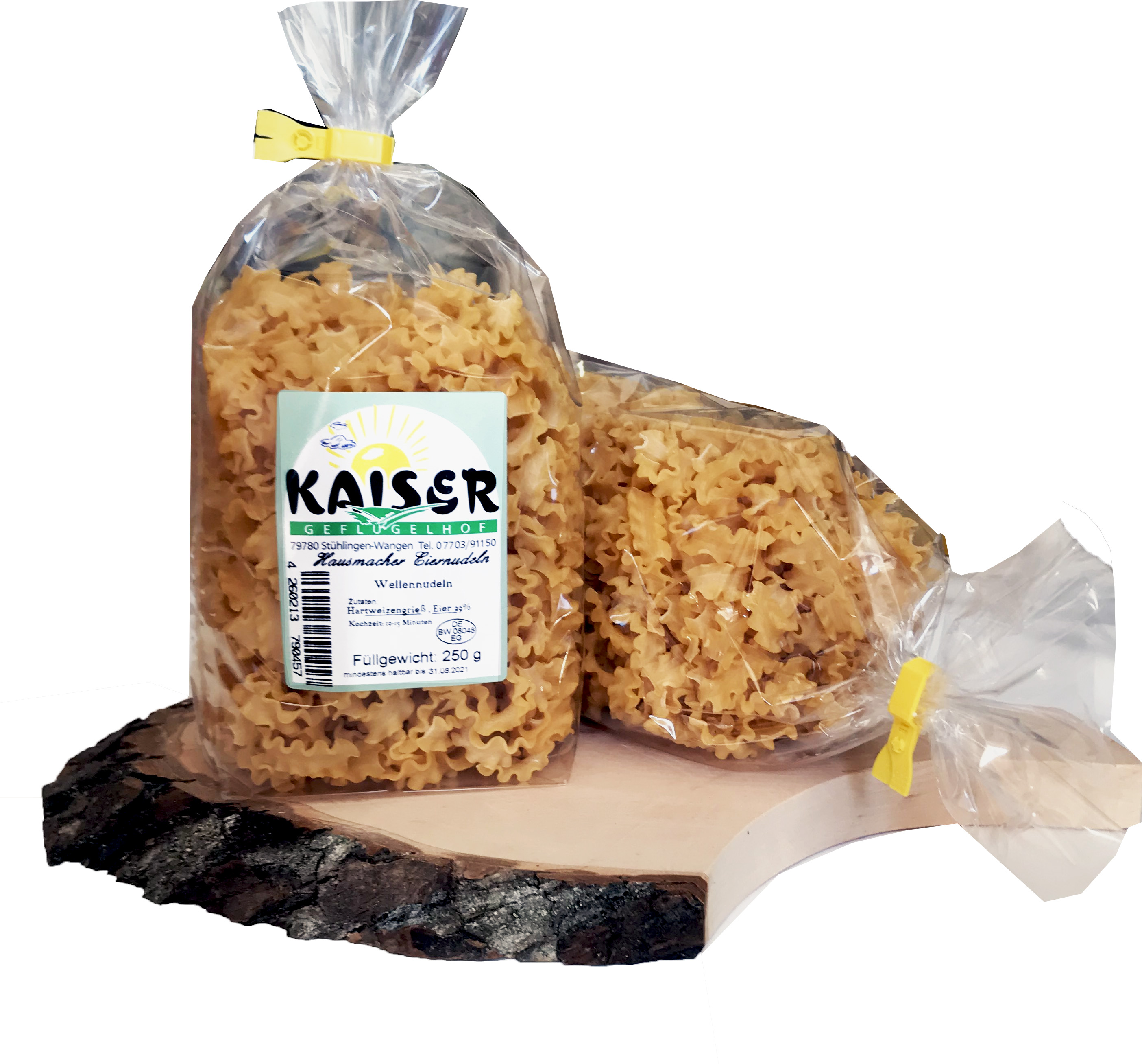Hausmacher Eiernudeln - Wellennudeln, 250gr. Hausmacher Eiernudeln - Wellennudeln, 250gr.