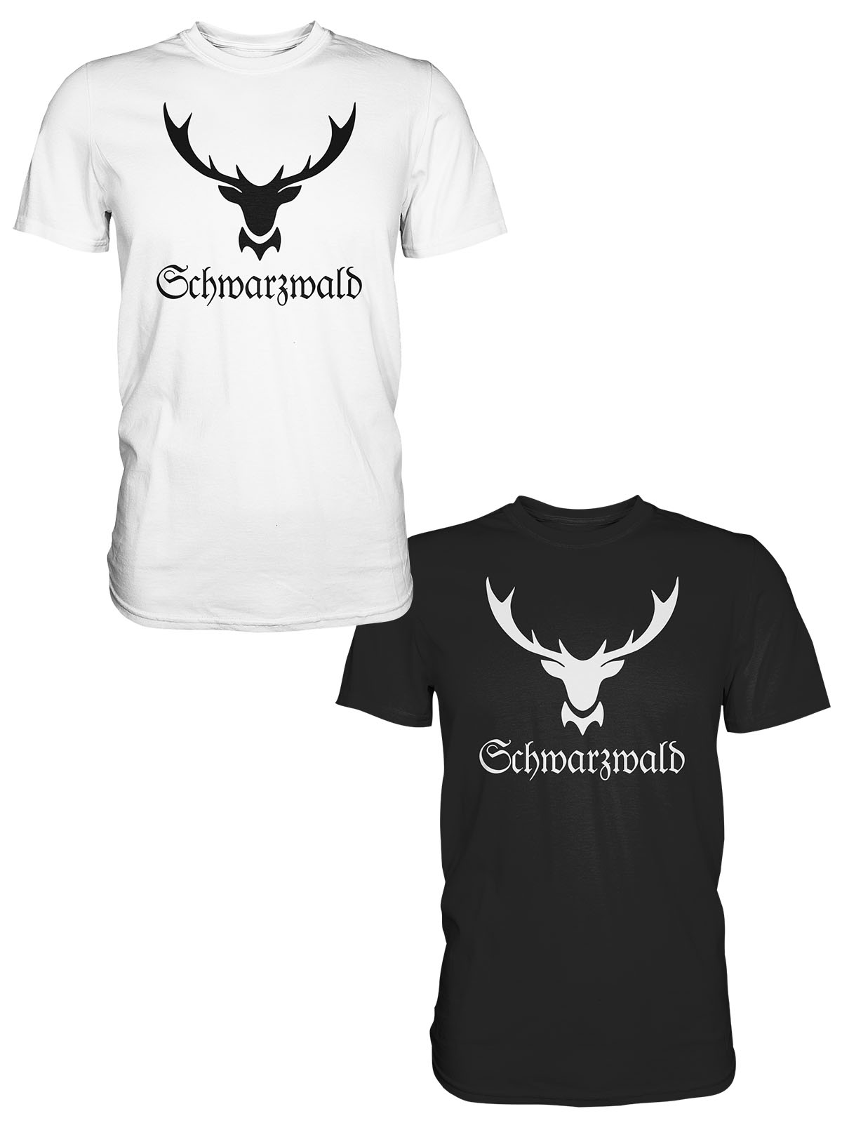 Schwarzwald Hirschgeweih | Herren Premium T-Shirt