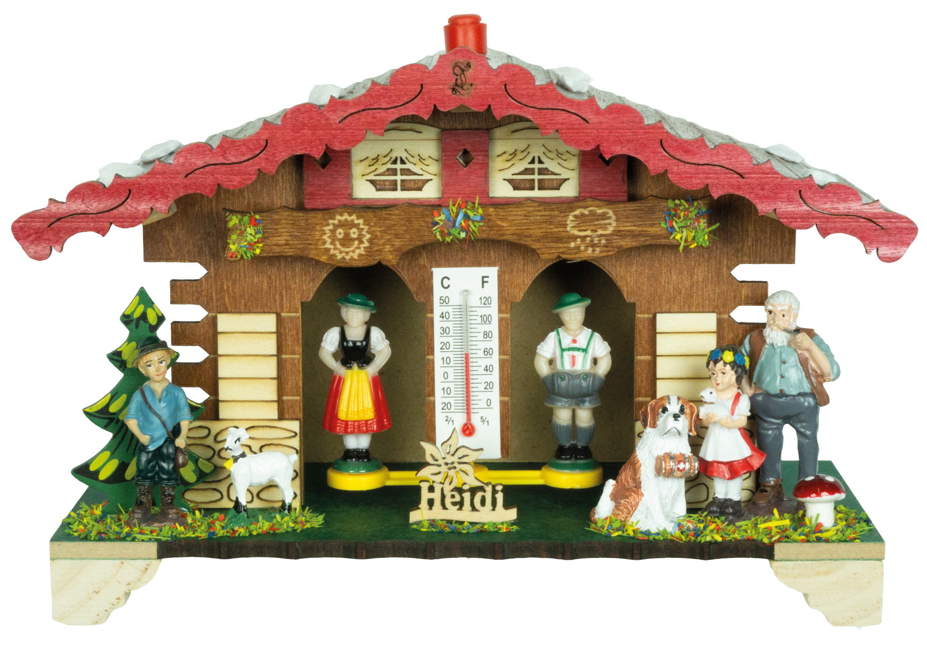 Wetterhäuschen Heidi und Großvater T0833 Wetterhäuschen Heidi und Großvater T0833