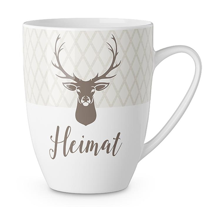 Kaffeetasse mit Hirschkopf - Heimat Kaffeetasse mit Hirschkopf - Heimat