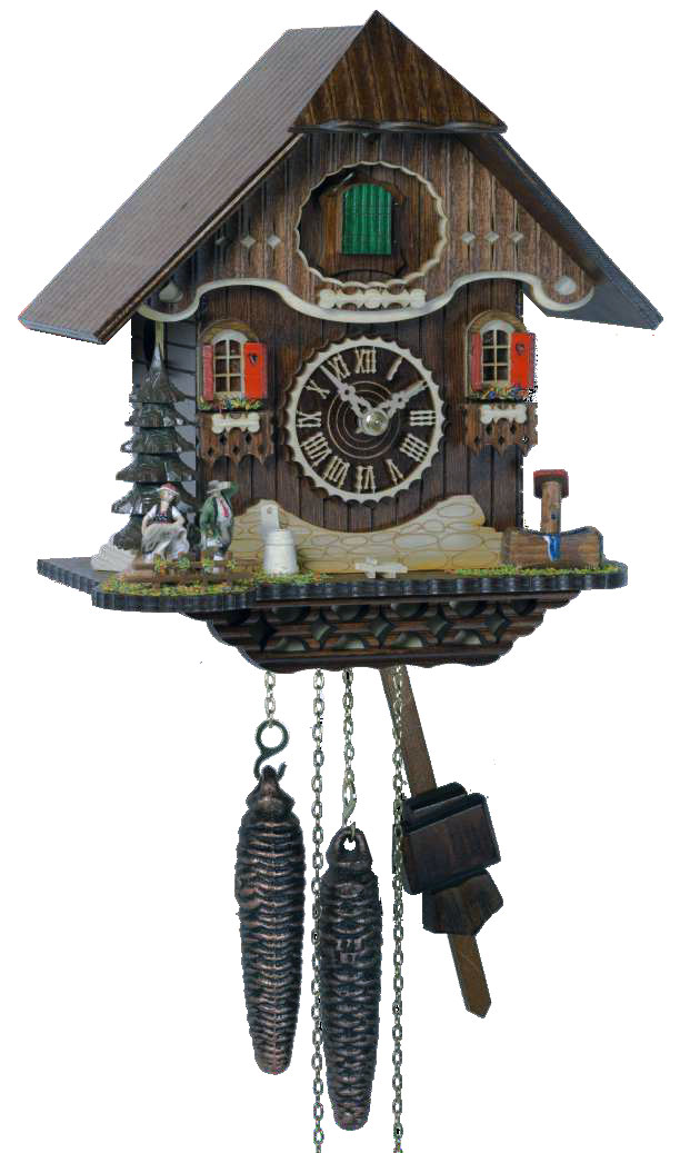 Kuckucksuhr Schwarzwaldhaus 1 Tag Mechanische Kuckucksuhr 1 Tag
