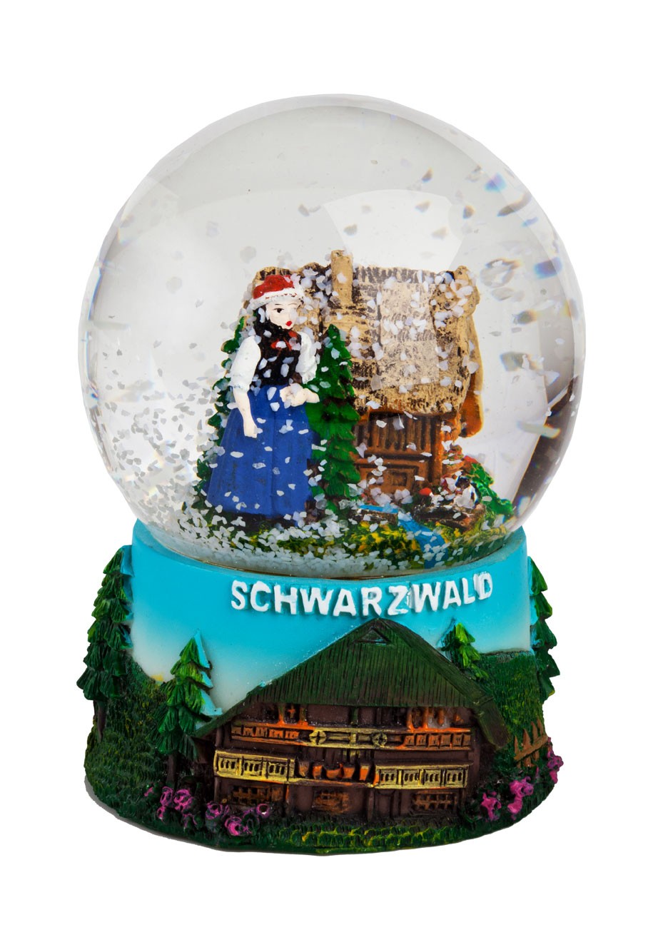 Schneekugel Schwarzwaldhaus, 9cm