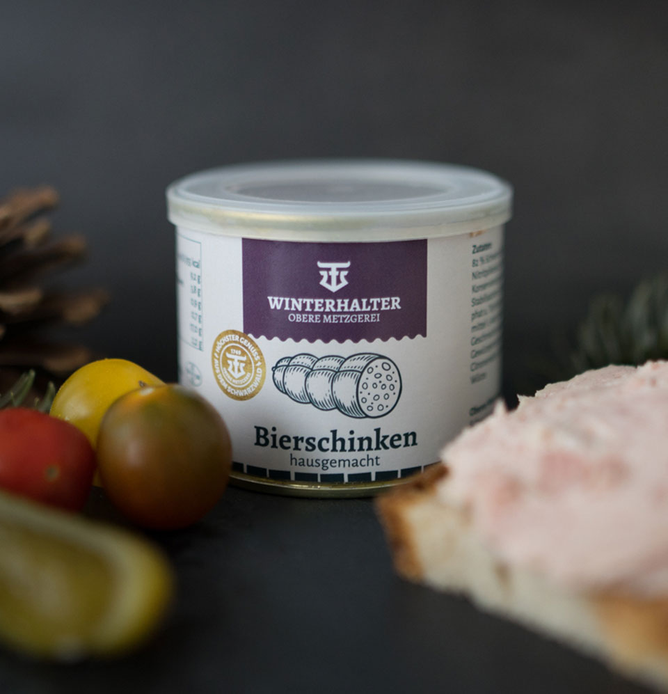 Hausmacher Bierschinken in der Dose, 185gr. Hausmacher Bierschinken in der Dose, 185gr.