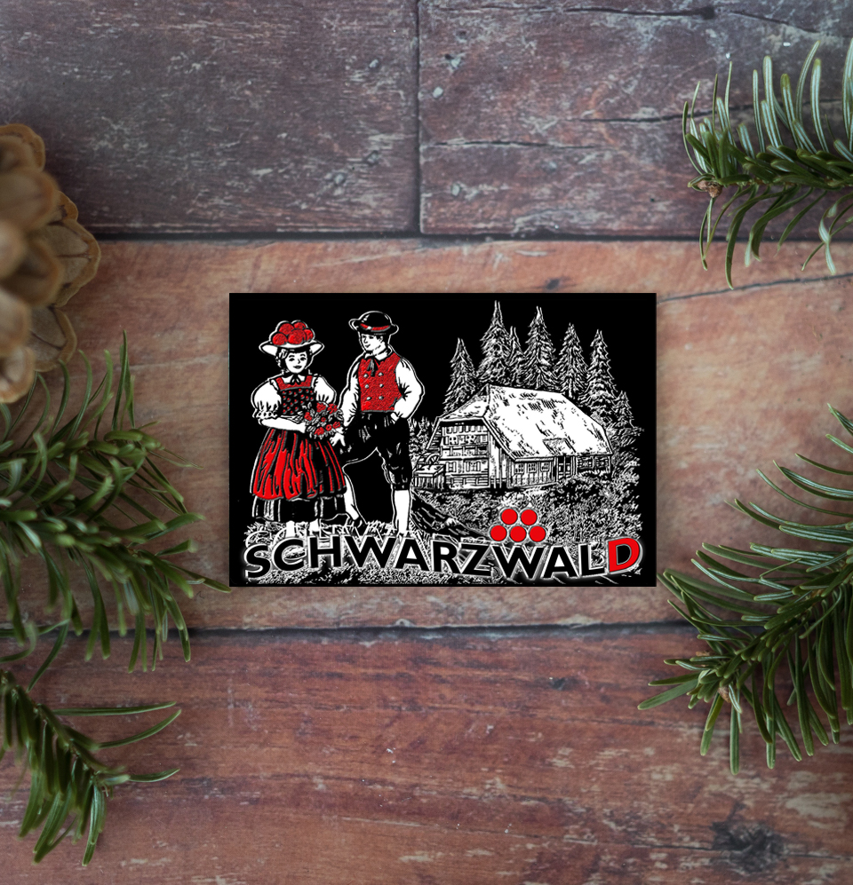 Magnet mit Schwarzwälder Paar