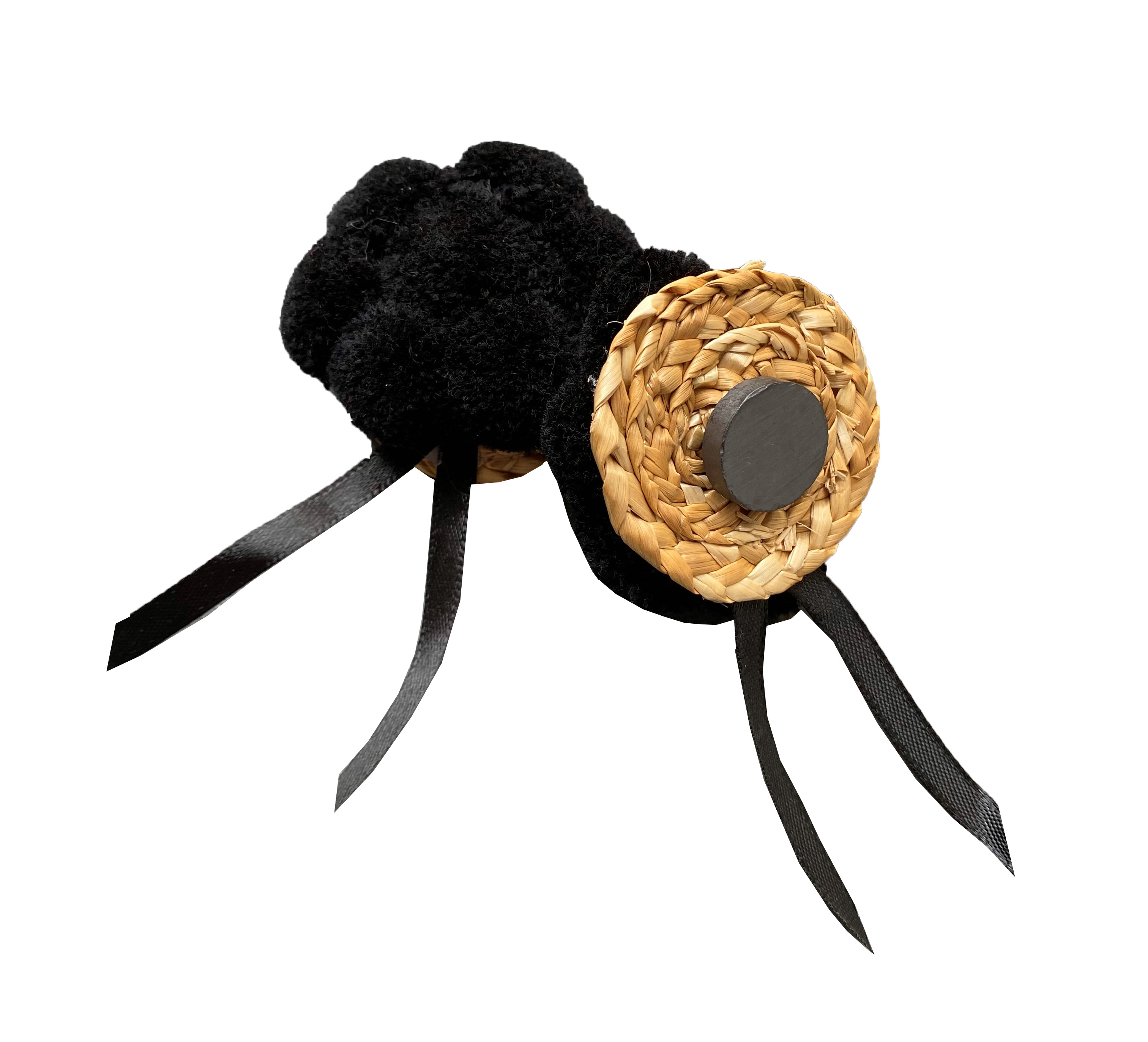 Bollenhut Dekoration schwarz als Magnet Bollenhut Dekoration schwarz als Magnet